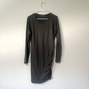 Maternity friendly long sleeve dress